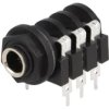 Złącze Jack 6,3mm, żeńskie, gniazdo, kątowe 90, stereo ACJS-PC