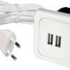 interBär 9016-008.81 2 x Gniazdo do ładowania USB z USB IP20 biały