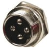 Złącze mikrofonowe CB 4pin, gniazdo męskie do obudowy; NC4p-515