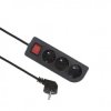Przedłużacz 3Gn 3m Wyłącznik Uziemienie, Czarny EPS-303W-2 ELGOTECH