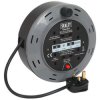 Sealey BCR10B Cassette Type Cable Reel 10mtr 4 x 230V 1.00mm² Thermal Trip