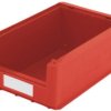BITO Lagertechnik 384139 Skrzynka magazynowa nadaje się na żywność (D x S x W) 350 x 210 x 145 mm czerwony 10 szt.