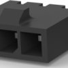 Pin header, 3 pole, pitch 3 mm, straight, black, 2-1445050-3