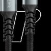 CU0271 Sync & charging cable, USB-C -> USB-C angled, 1.0 m, black