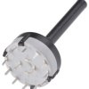 Przełącznik obrotowy 6 pozycji 2 obwody 24mm Lorlin