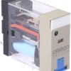 Przekaźnik monostabilny 24V dc SPDT Omron 10 A 530mW, Wciskane 1.1 k Ω Otwór przezierny