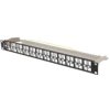 Patch panel pusty RACK 19 1U na 48 moduły keystone czarny FTP LANBERG