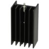 Radiator; V7142/4-1p; z otworem; z pinem do druku; czerniony; 40mm; H; 10,5K/W; 23mm; 16mm