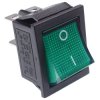 Green illuminated Large On-Off Rocker Switch 230V