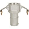 Kamlok quick coupling socket, 16 bar, aluminum, for hose, 108026