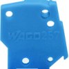 End plate, blue for feed through terminal, 257-400