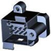Connector, 10 pole, pitch 2.54 mm, straight, black, 1-1418653-4