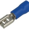 Konektor; 4,8x0,8mm; płaski nasuwka; izolowany; 01106-FDD2-187(8); niebieski; proste; na przewód; 1,5÷2,5mm2; cynowane; zaciskan