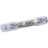 Butt connector kit with heat shrink insulation, 0.3-0.5 mm², AWG 26 to 24, white, 26 mm, 22C469, package with 150 pieces