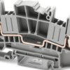 Through terminal block, push-X connection, 0.5-10 mm², 41 A, 8 kV, gray, 1446172