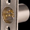 XLR panel connector, 6-pin