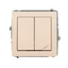 Deco Łącznik Jednobiegunowy Ze Schodowym (Wspólne Zasilanie) Beżowy 1Dwp-10.1