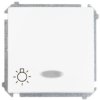 Simon Basic Przycisk /światło/ z podświetleniem, szybkozłącza, biały BMS1L.01/11