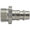 Nipple, L 38 mm, 35 bar, stainless steel, for jacks, 107436