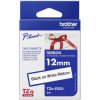 Brother TZER231 Label Tape Black on White 12mm x 8m Durable Laminated Tape
