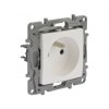 Gniazdo zasilające pojedyncze NILOE białe [2P+Z] 16A Legrand