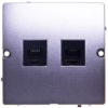 Simon Basic Gniazdo Telefoniczne Podwójne 2Xrj12 Stal Inox Bmt2.02/21