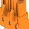 Socket header, 3 pole, pitch 5.08 mm, straight, orange, 2626490000