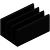 IC heatsink, (L x W x H) 10 x 6.3 x 4.8 mm, 75 K/W, black anodized, ICK SMD A 10 SA