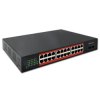 Qoltec Przełącznik sieciowy SWITCH Gigabit Ethernet 24x RJ45 2x SFP 1000 Mb/s