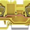 2-wire feed-through terminal, cage clamp, 0.2-10 mm², 1 pole, 57 A, 8 kV, yellow, 284-906