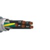 Kabel wielożyłowy liczba żył 5 0,5 mm2 Ekranowany Alpha Wire Szary