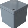 Polyester enclosure, (L x W x H) 55 x 55 x 59 mm, gray (RAL 7000), IP66, 020606060