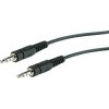 Roline 11.09.4501 Audio Cable Jack 3.5 mm Black Shielded 1m