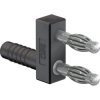 Jumper, pitch 11 mm, 30 VAC/60 VDC, 60 V, 32 A, nickel-plated, black, 64.9302-21