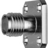 SMA flange socket 50 Ω, straight, 100024713