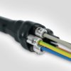 4:1 Heat shrinkable straight-through joint with mechanical connectors, for conductor cross-section 1.5 to 16 mm²