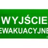Piktogram PS21 125x250 Wyjście Ewakuacyjne logo awex (ISO7010)