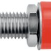 4 mm socket, flat plug connection, mounting Ø 7 mm, red, IBU 5568 NI / RT