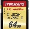 Karta SD SDXC, 64 GB MLC, Transcend Ultimate -25 → +85°C