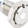 TRU COMPONENTS 149498 Lampka sygnalizacyjna LED GQ12F-D/W/24V/N, 24 V/DC, 24 V/AC, 12 mm