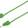 VOLTCRAFT MSB-300 Przewód pomiarowy złącze męskie, lamelkowe 4 mm złącze męskie, lamelkowe 4 mm 25.00 cm zielony 1 szt.