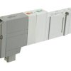 Pneumatyczne zawory elektromagnetyczne SMC 4/3 24V dc 5 portowy