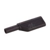 Wtyk banan bezp. 4mm do poł. wież. LAS S WS-BK 24A czarny