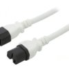 Kabel: 3X14awg, Iec C14 Męski,Iec C15 Żeński, 1M, 15A Lt-602+545 Sjt 14/3...