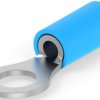 Insulated ring cable lug, 1.04-2.62 mm², AWG 16 to 14, 5.2 mm, M5, blue, 130663