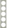 BERKER R.3 Ramka 5 pięciokrotna stal szlachetna/biały 10152214 HAGER