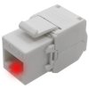 Moduł keystone z wbudowaną identyfikacją LED RJ45 UTP kat.6A nieekranowany beznarzędziowy WireArte