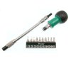 Wkrętak giętki z uchwytem i zestawem bitów, Proskit 1PK-201