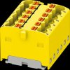 3002769 PTFIX distribution block, 12 x 1.5, yellow