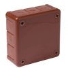Puszka natynkowa pusta 12 wlotów VIPLAST VP-41 BRĄZOWA IP55 98x98x42mm 041-02